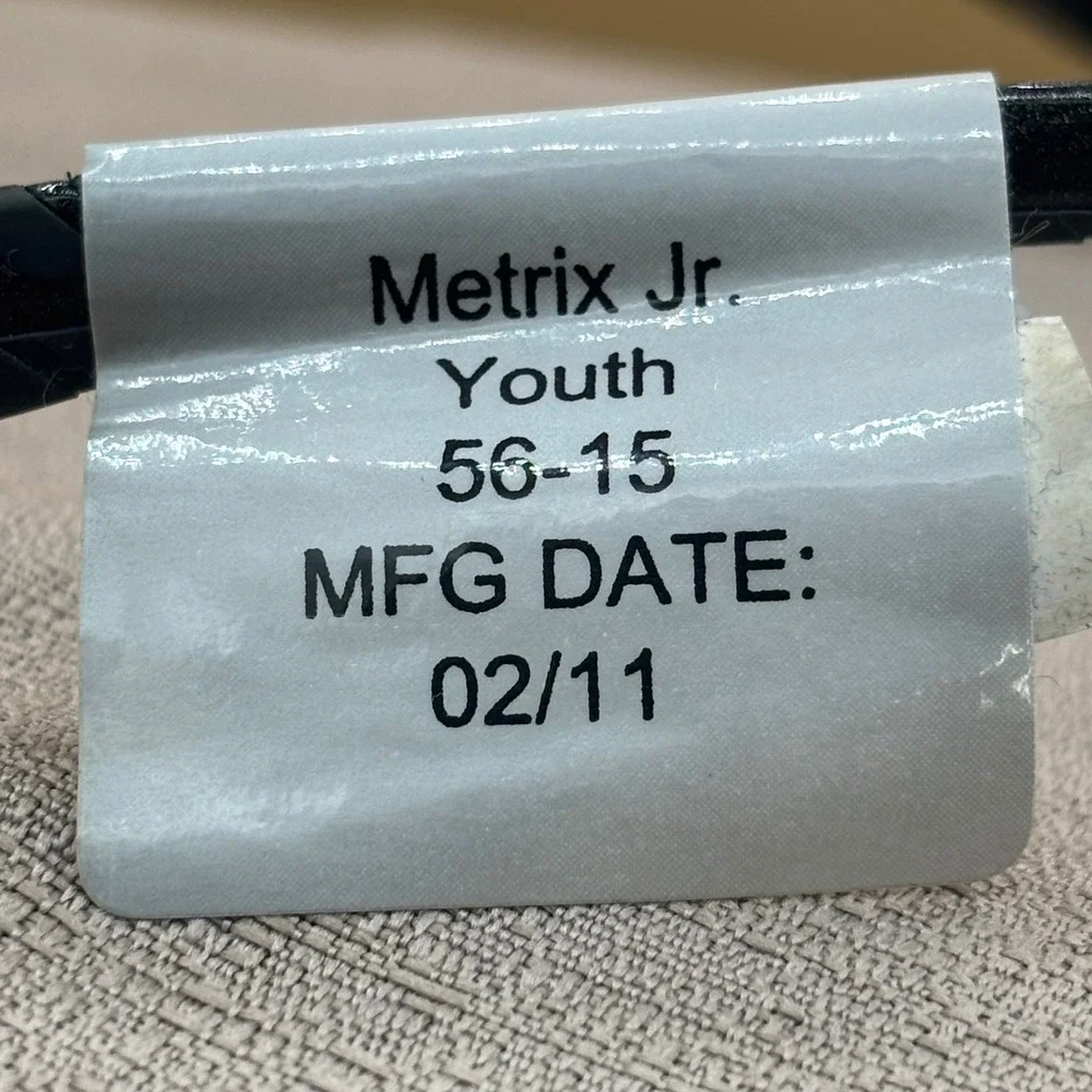 Leader Metrix Youth Sports Safety‎ Glasses Black Glitter Frames 56-15 ASTM F803